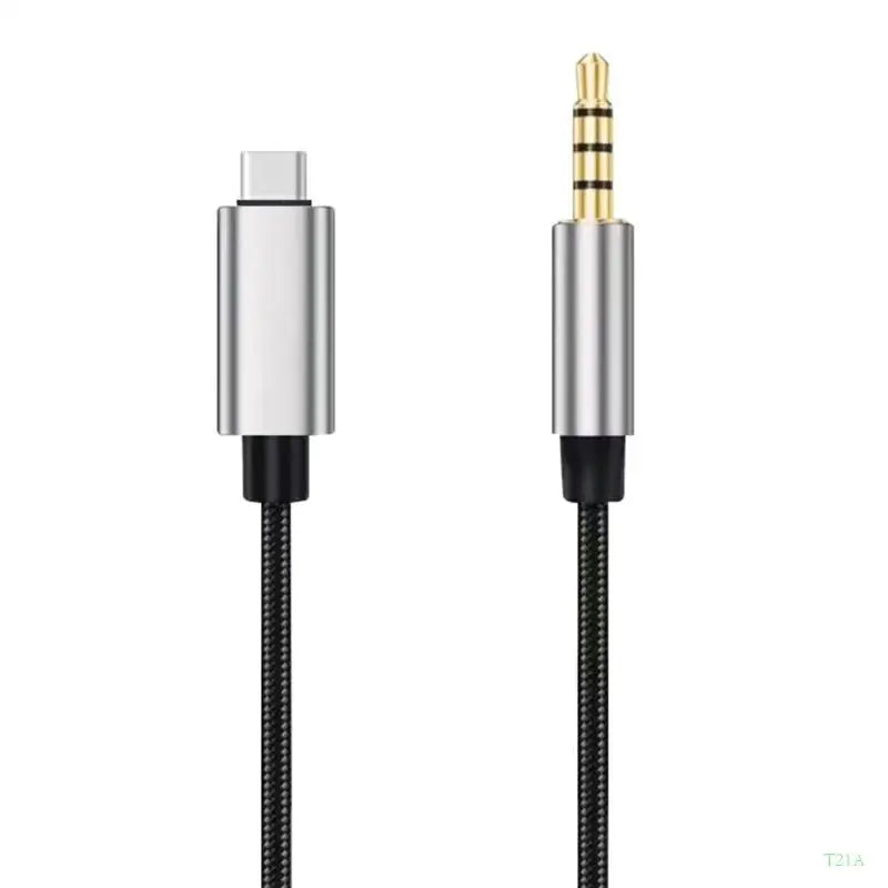 USB-C to 3.5mm Audio Cable – Copper Nylon Braided, 4 Lengths