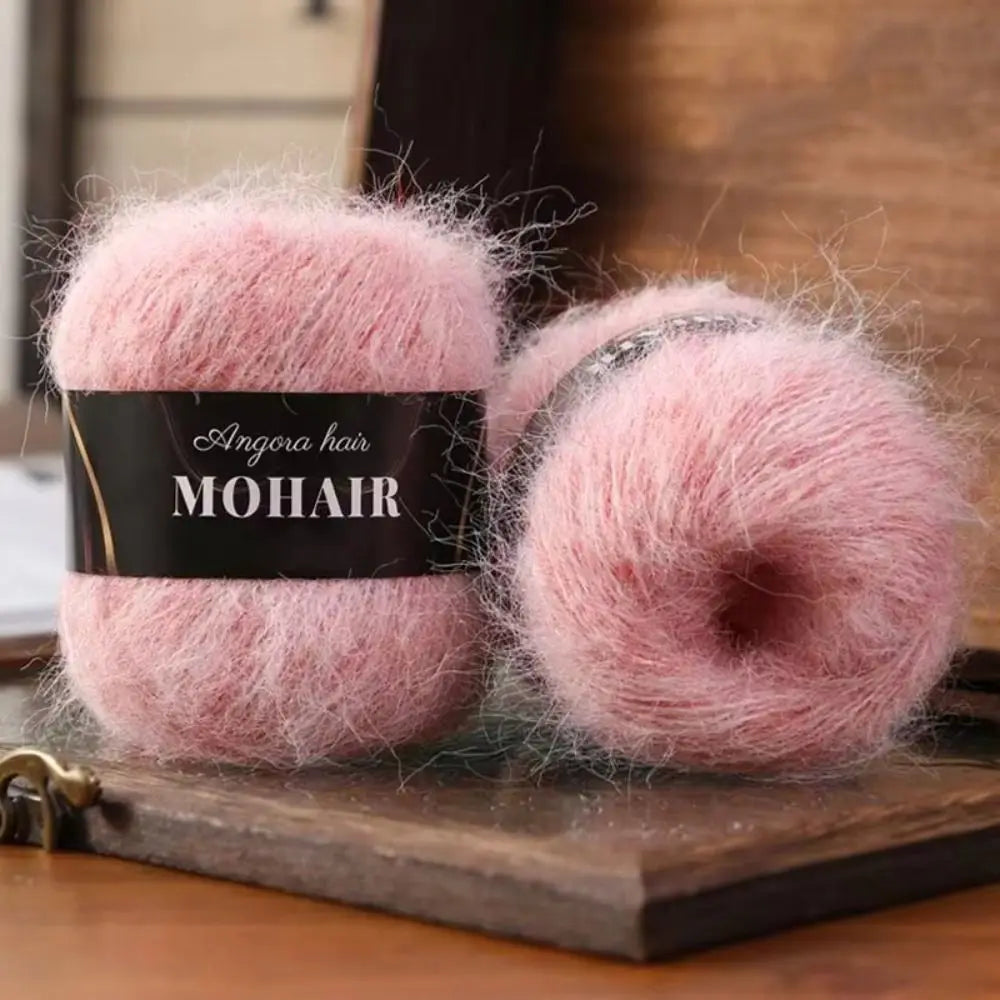 Alpaca Mohair Knitting Yarn – Fluffy Soft Yarn for Sweaters & Shawls