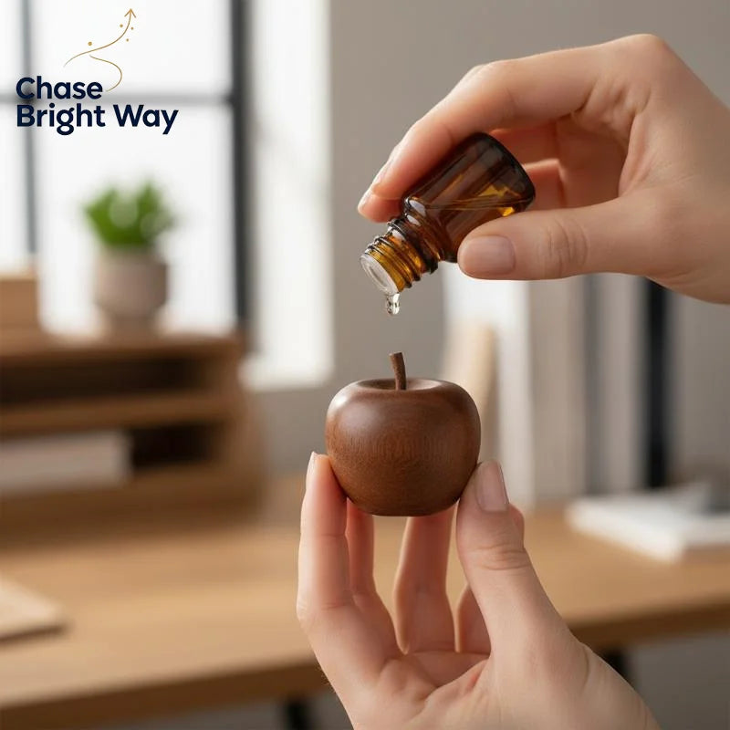 Wooden Essential Oil Diffuser Set – Natural Aromatherapy Décor