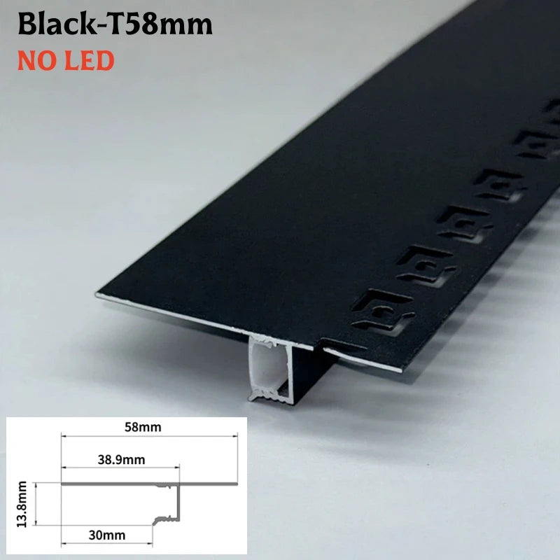 T/Z-Shape Shadow Gap LED Aluminum Channel Profile Ceiling Trim