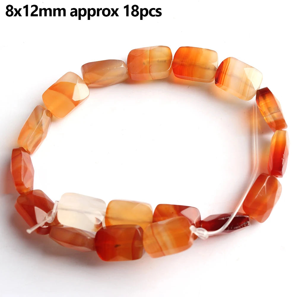 Red Agate Carnelian Loose Stone Beads 8mm – DIY Jewelry