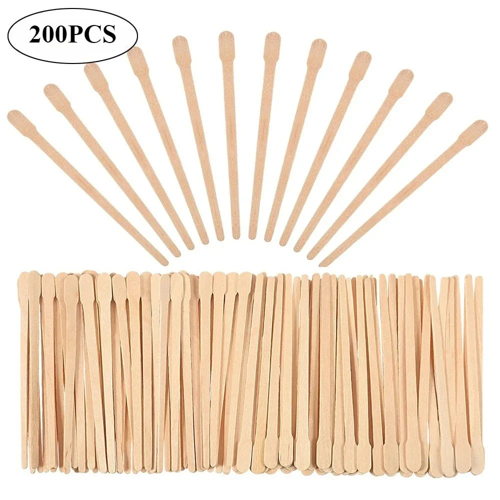 Wooden Wax Applicator Sticks 100/200 Pcs – Hair Removal