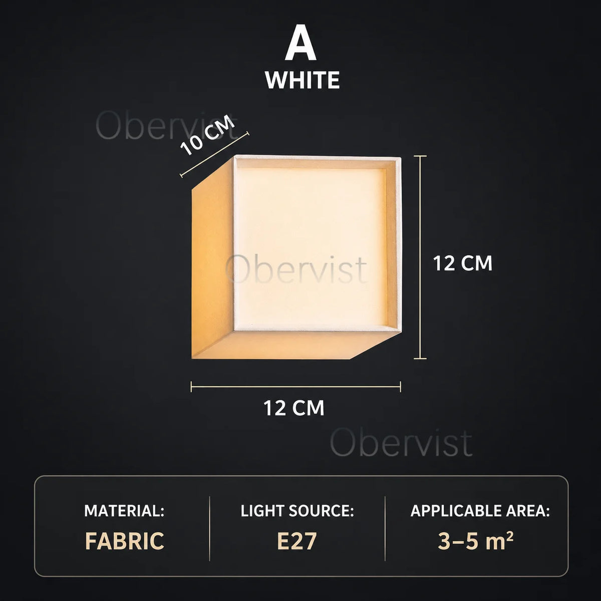 Retro Wabi Sabi Triangular Fabric Wall Lamp – E27 LED