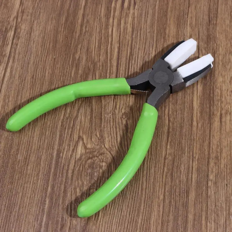 Nylon Jaw Flat Nose Pliers – Carbon Steel Jewelry Making Tool