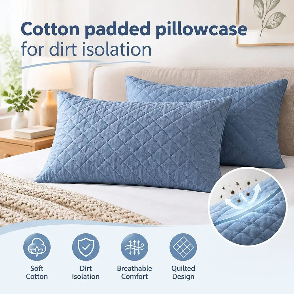 Waterproof Pillow Protector Cover 74×48cm | Anti-Mite Pillowcase