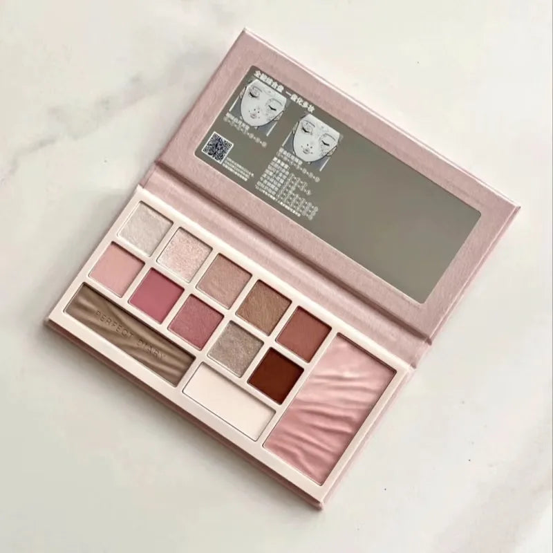 Perfect Diary All-in-One Face Palette – Eyeshadow Blush Contour