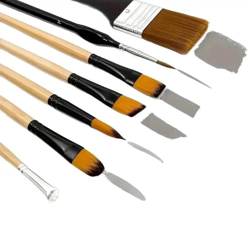 32-Piece Artist Paint Brush Set – Premium Nylon Bristles