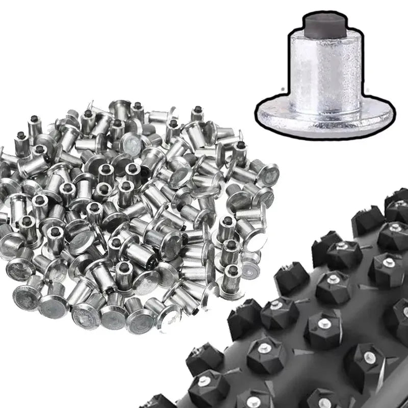 Snow Tire Studs Anti-Skid Spikes – Steel & Tungsten 10/20/30 Pcs