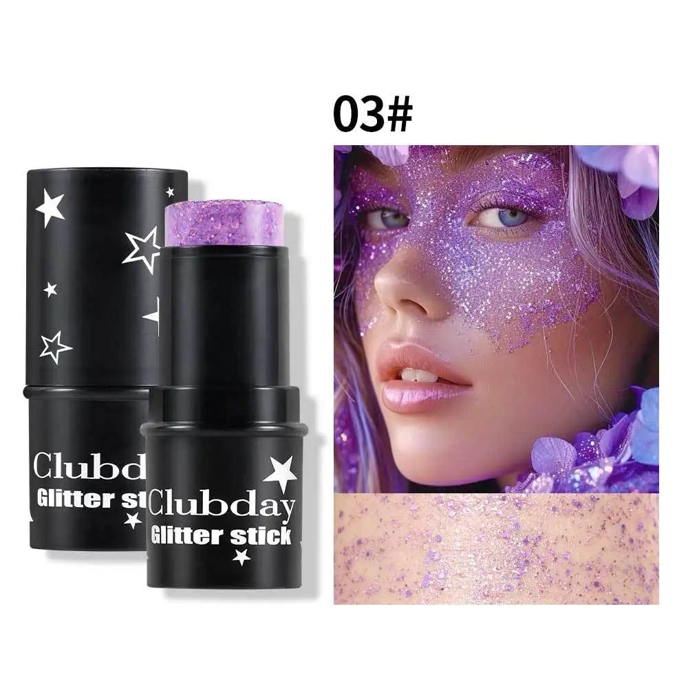 Glitter Eyeshadow Stick – Multichrome Shimmer Face & Body