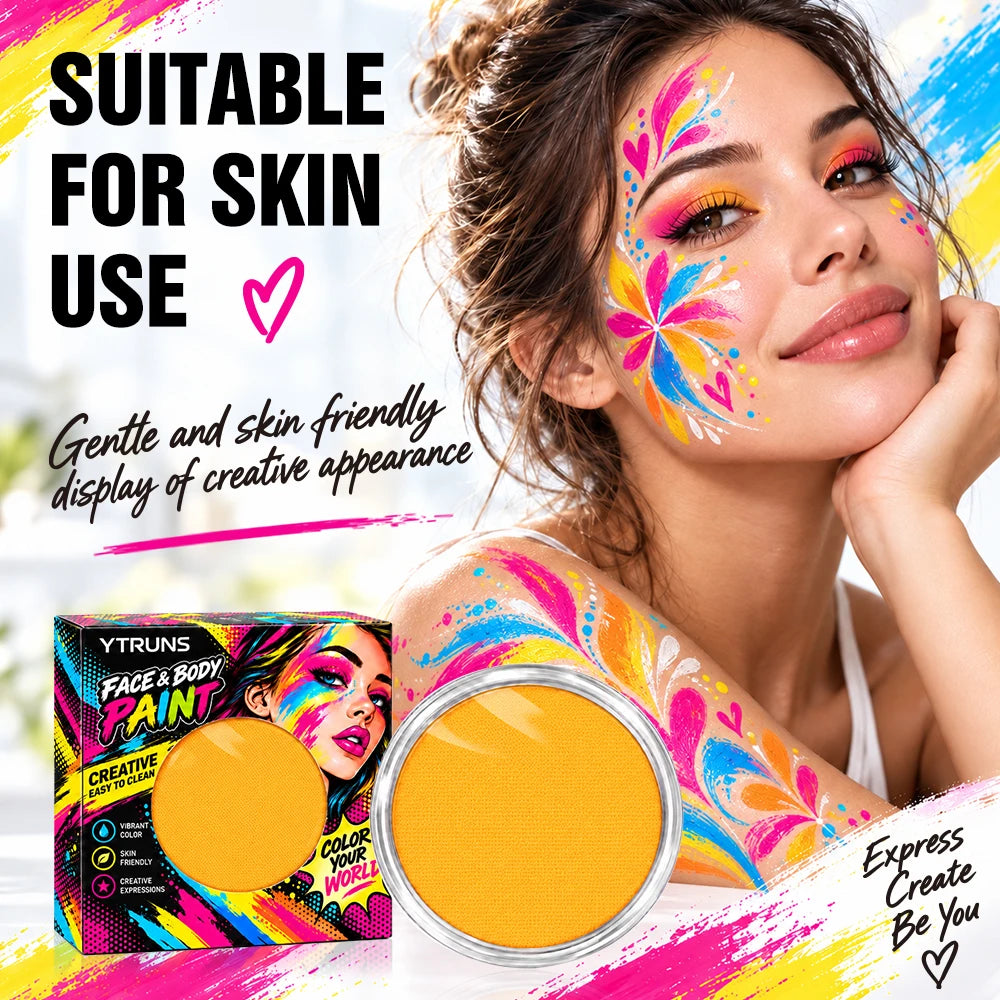 YTRUNS Water-Soluble Face & Body Paint Palette | Makeup