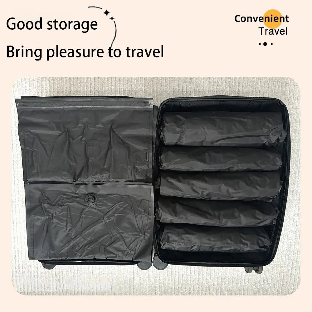 Hand Roll Vacuum Storage Bags – Reusable Travel Space Savers