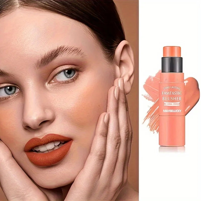 SAMMY Sponge Blush Stick – Matte Velvet Dual-Use Facial Blush