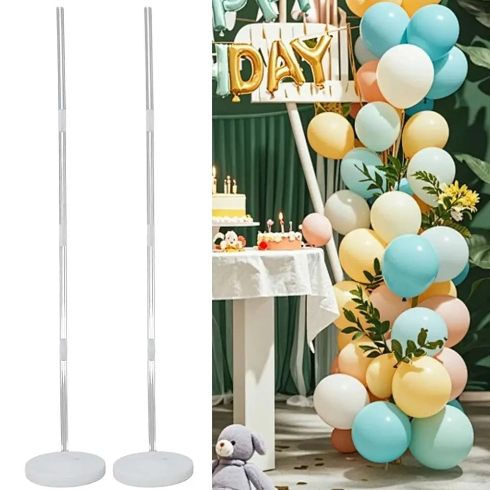 Transparent Balloon Column Kit – Base, Pole & Arch Bracket DIY