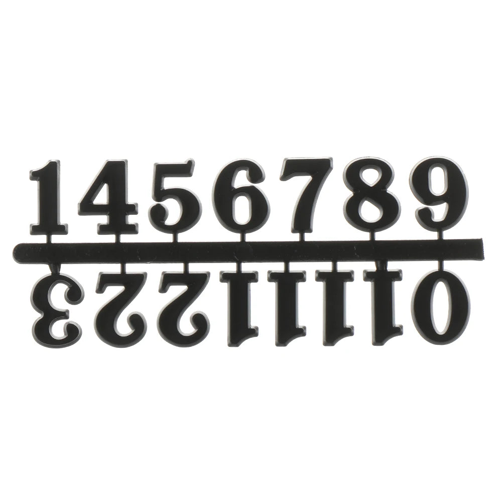 Quartz Clock Numeral Set – Arabic & Roman Numerals 12 PCS