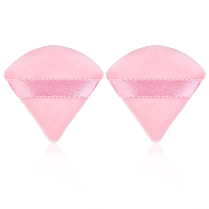 Triangle Velvet Makeup Puff Sponge – 2/6 Pack Wet & Dry