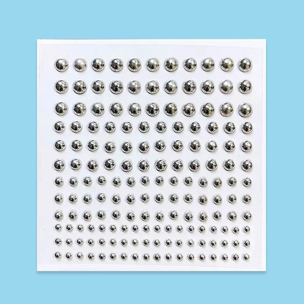 5D Resin Rhinestone Sticker Sheet – Self-Adhesive Gem Pearls