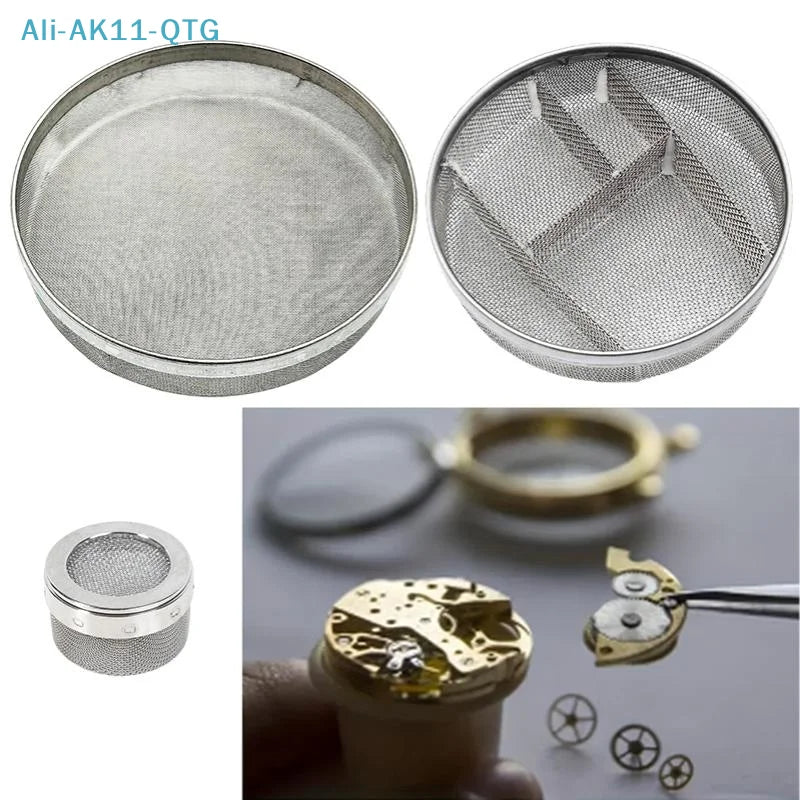 Stainless Steel Ultrasonic Cleaning Basket – Multi-Size Mesh