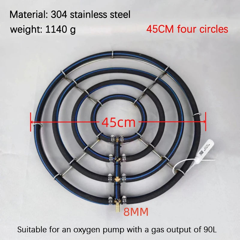 Nano Aeration Disc 304 Stainless Steel Fish Pond Oxygen Diffuser