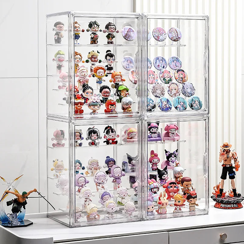 Acrylic Wall Mounted Display Cabinet – Removable Shelves