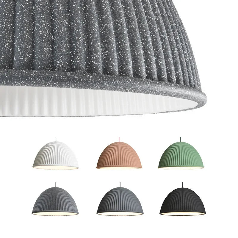 Wabi Sabi Semicircle LED Pendant Light | Modern Hanging Lamp