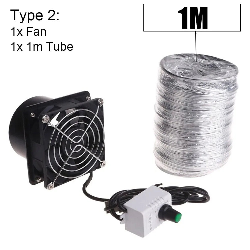 USB Adjustable Speed Exhaust Fan & Fume Absorber with Duct