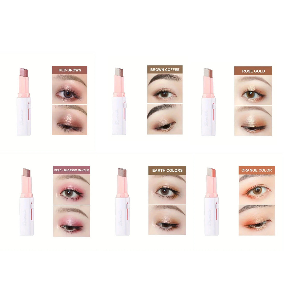 Two-Color Gradient Eye Shadow Stick – Long-Wear & Blendable