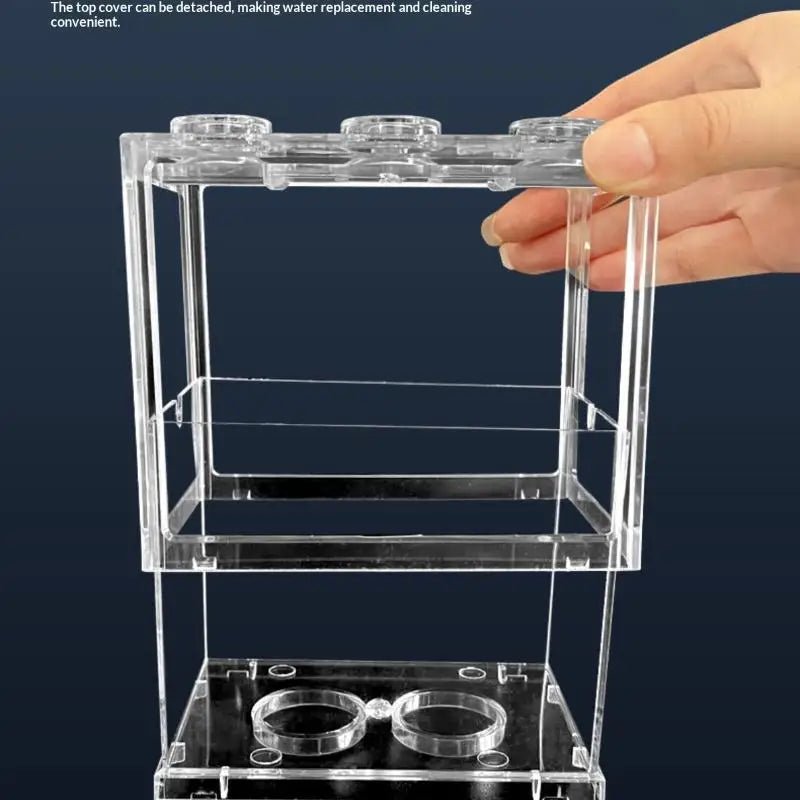 Mini Acrylic Betta Fish Tank with Filtration – Desktop Aquarium