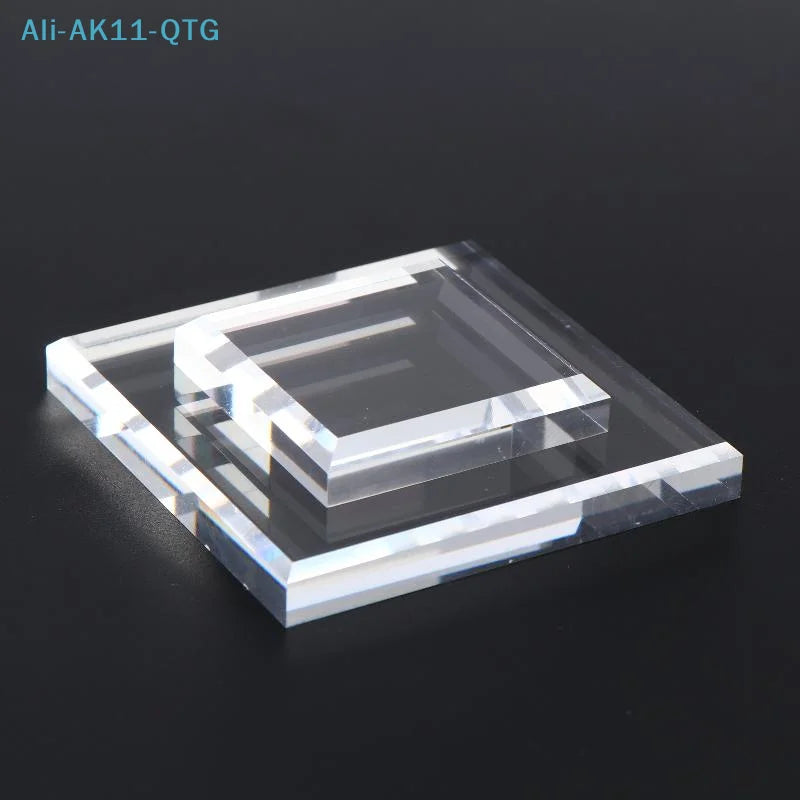 Clear Acrylic Cube Jewelry Display Stand | Earring Ring Holder