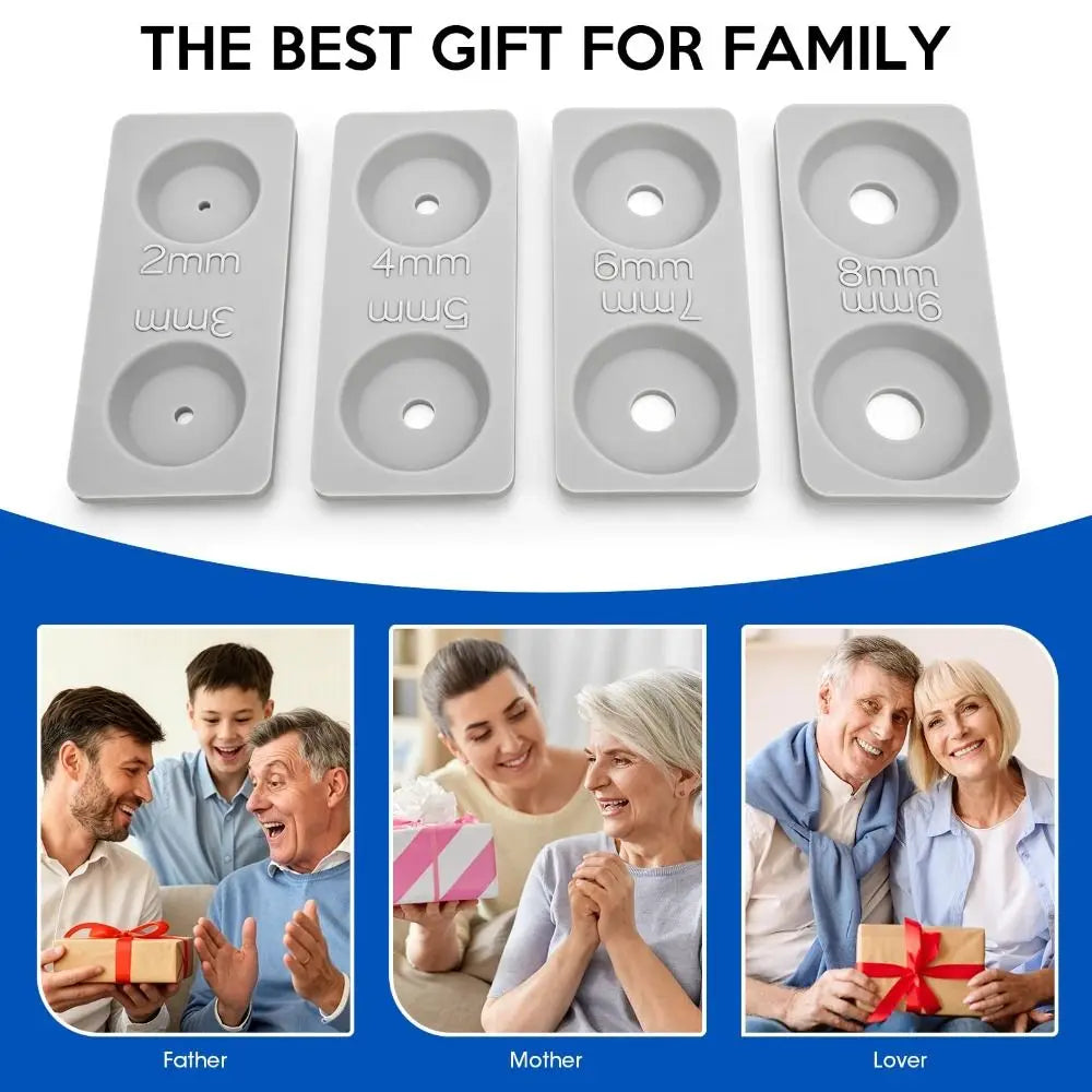 Silicone Liquid Nitrogen Spray Baffle Set – 4-Pack, 2–9mm
