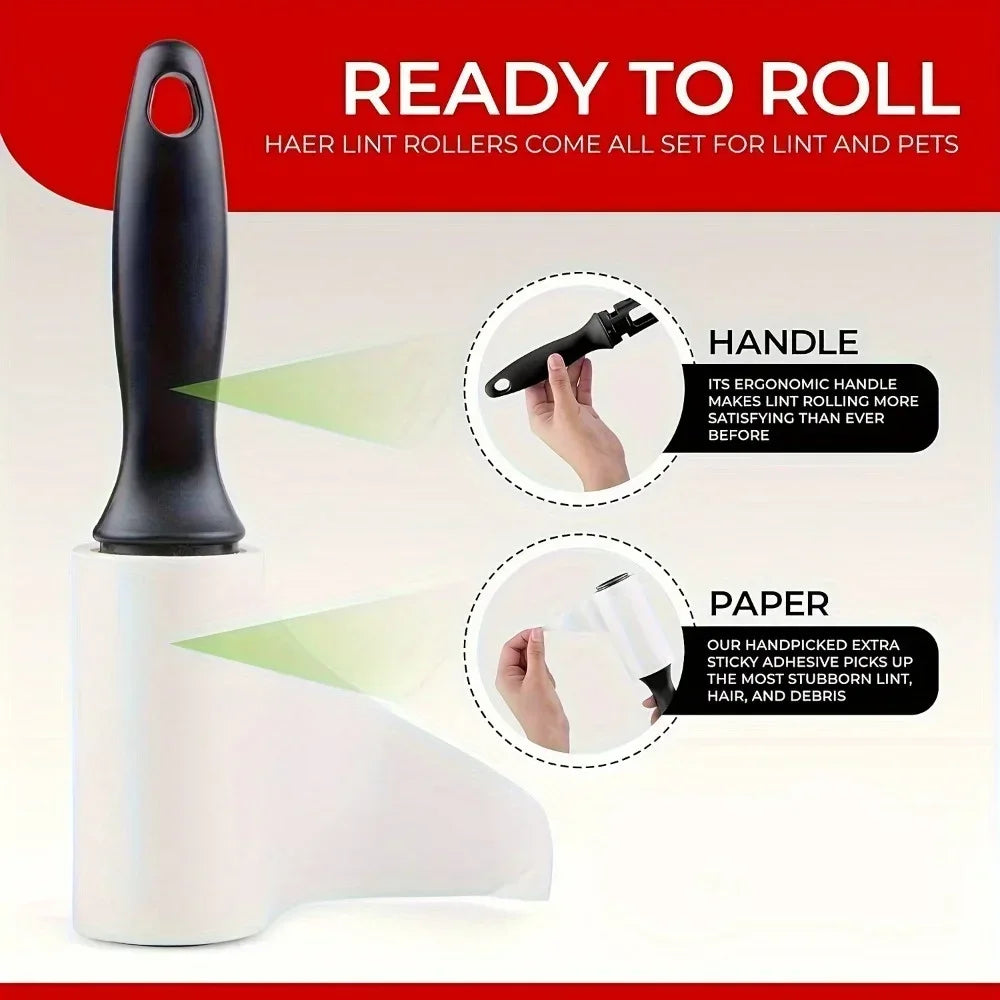 Sticky Lint Roller 120/300 Sheets – Pet Hair & Dust Remover