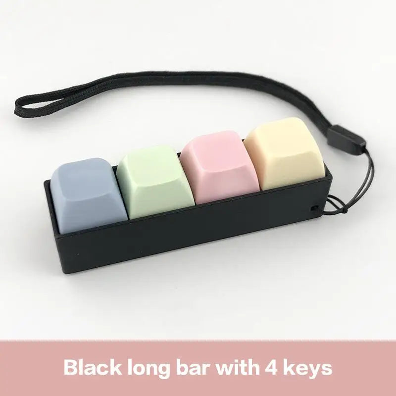 Keyboard Key Fidget Toy – 2/3/4 Button Finger Clicker Desk