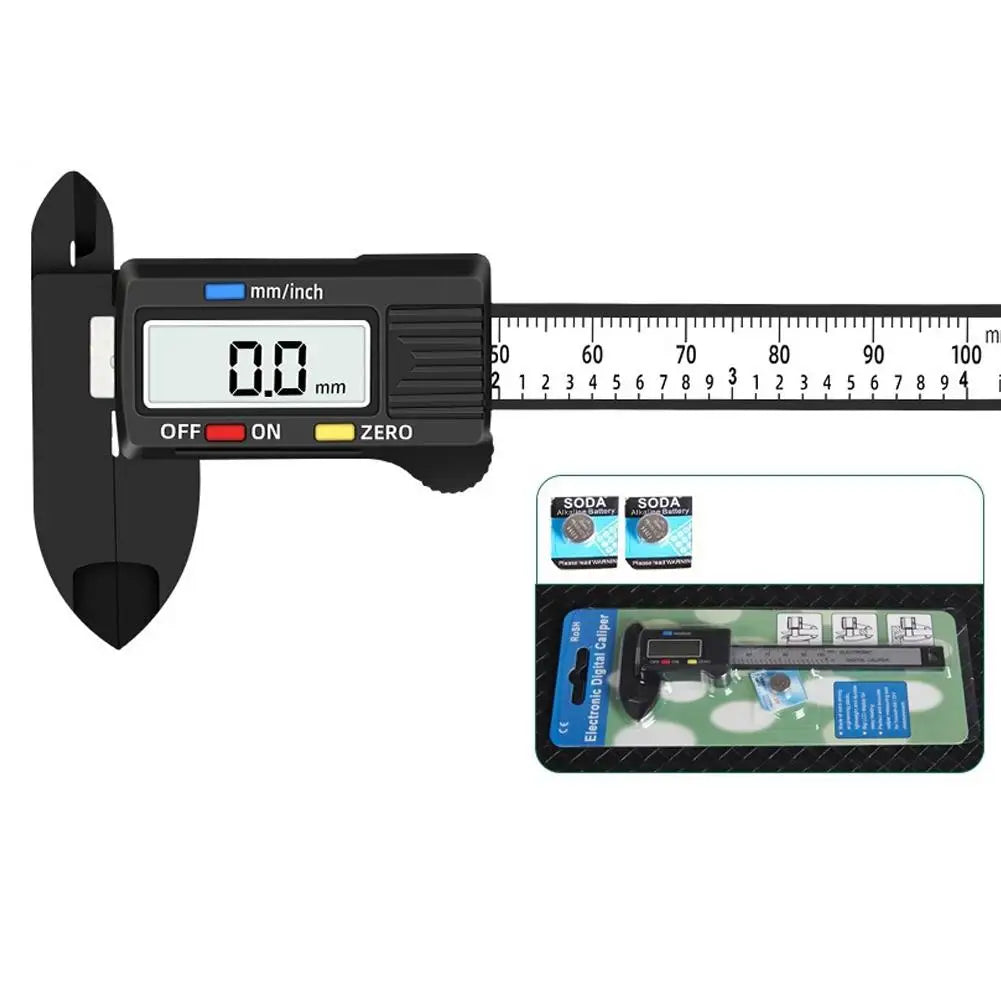 Digital Vernier Caliper 150mm LCD – Carbon Fiber Measuring Tool