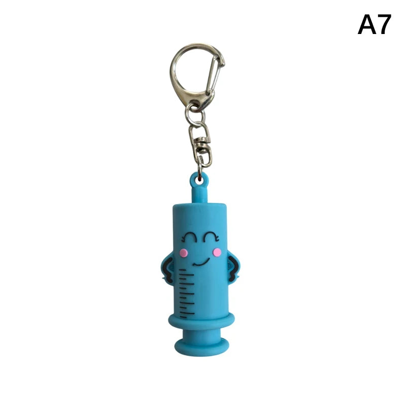 Syringe Ampoule Bottle Opener Keychain – Rubber Vial Cutter