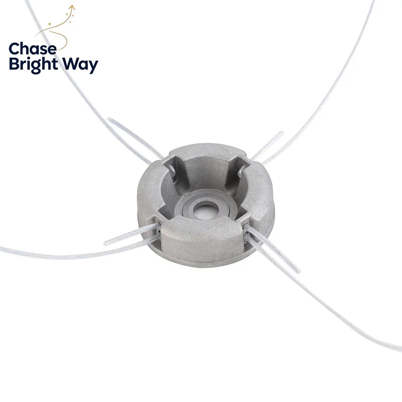 Universal Aluminum Alloy Trimmer Head with Nylon Mowing Line
