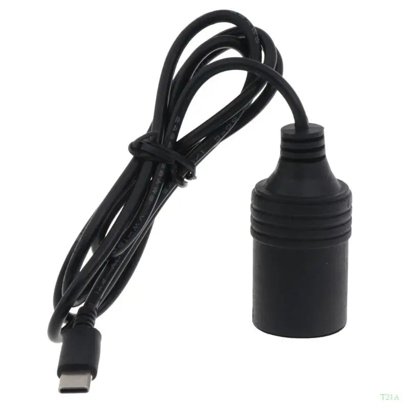 USB-C to Car Cigarette Lighter Socket Adapter Cable 1m/2m