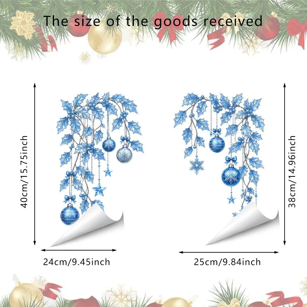 Christmas Window Decals – Snowman, Vines & Holiday Stickers