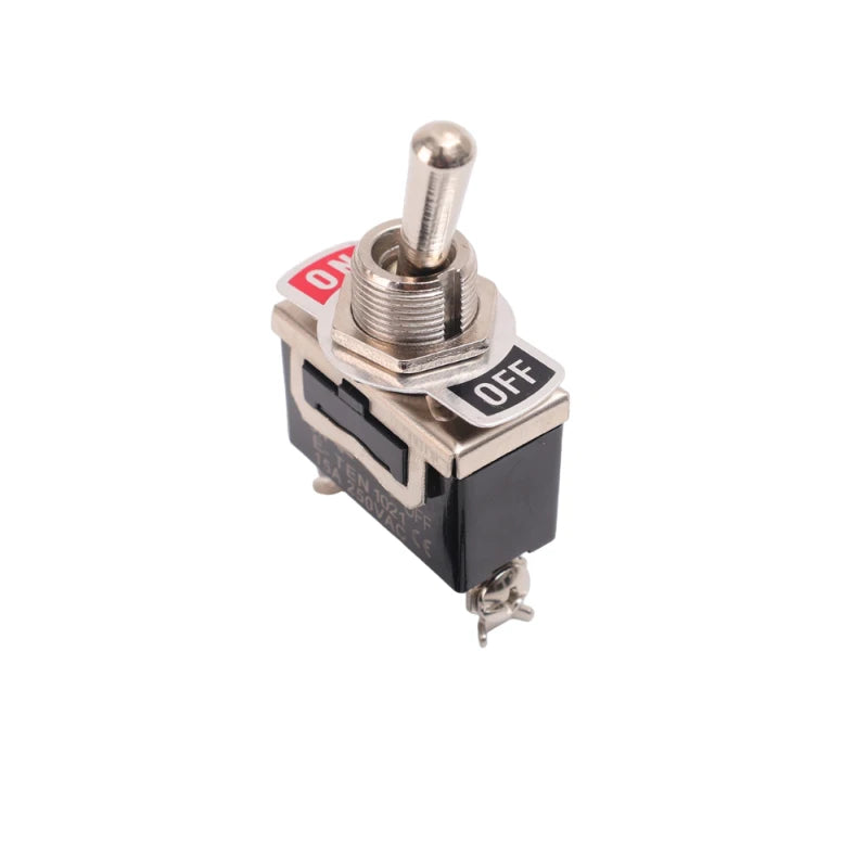 Waterproof SPST Rocker Switch 15A 250V 2-Pin ON/OFF Toggle