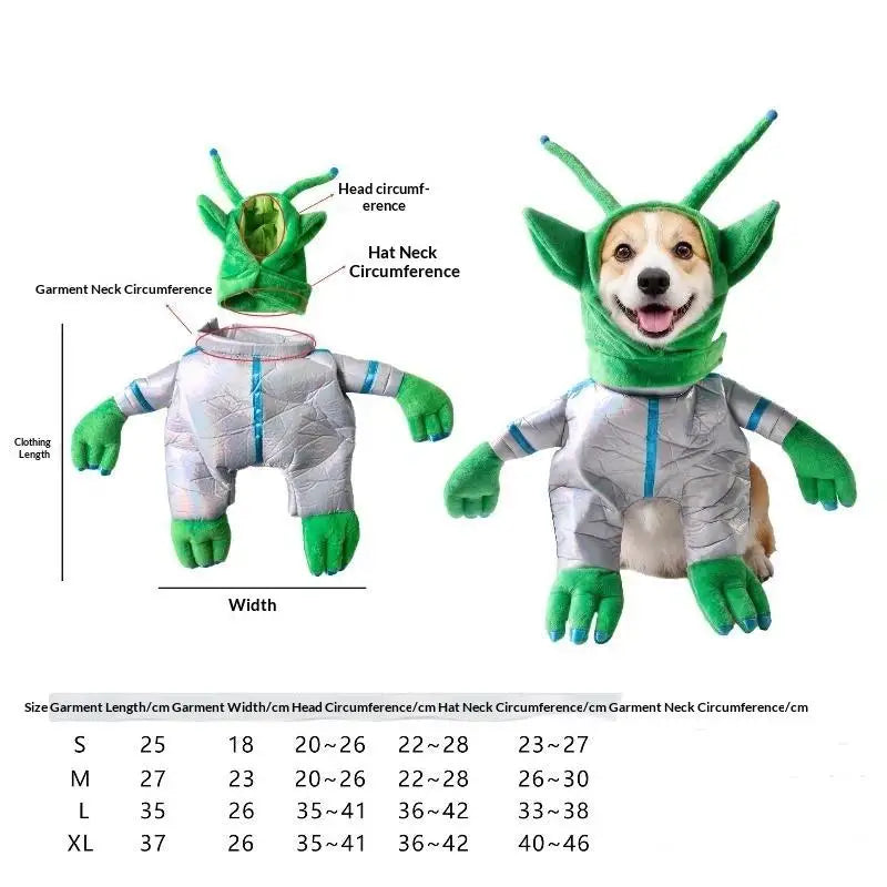 Alien Pet Costume – Funny Dog & Cat Holiday Cosplay Outfit