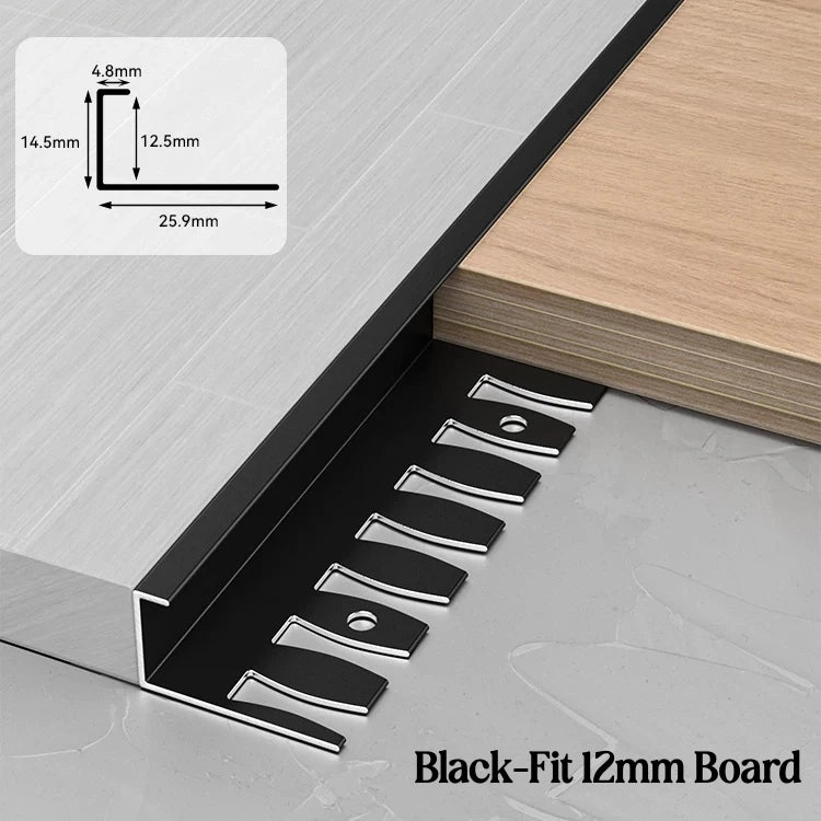 C-Shape Aluminum Stair Nosing Edge Banding Strip | Bendable