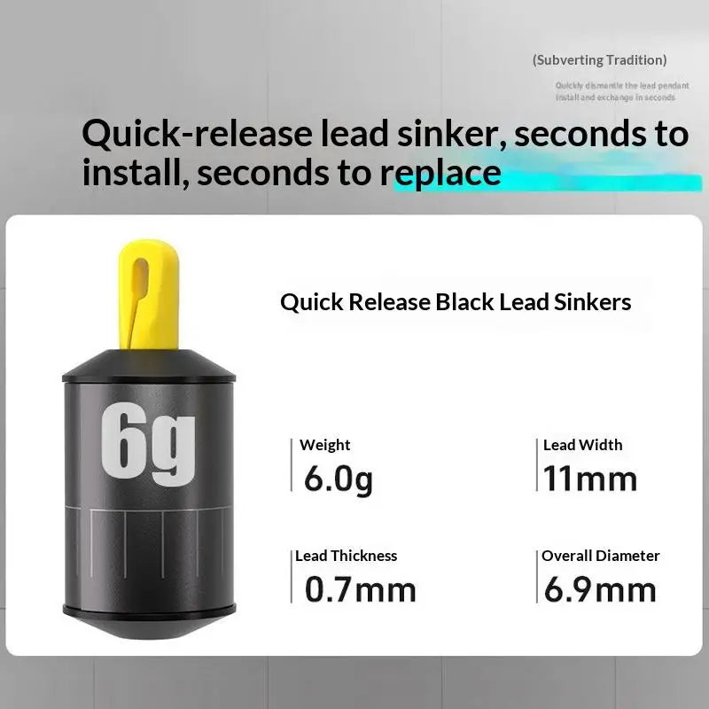 5-Pack Cylindrical Lead Fishing Weights – Adjustable Sinkers