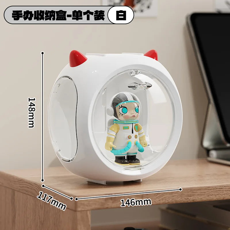 Transparent Figure Display Case – Stackable Magnetic Box