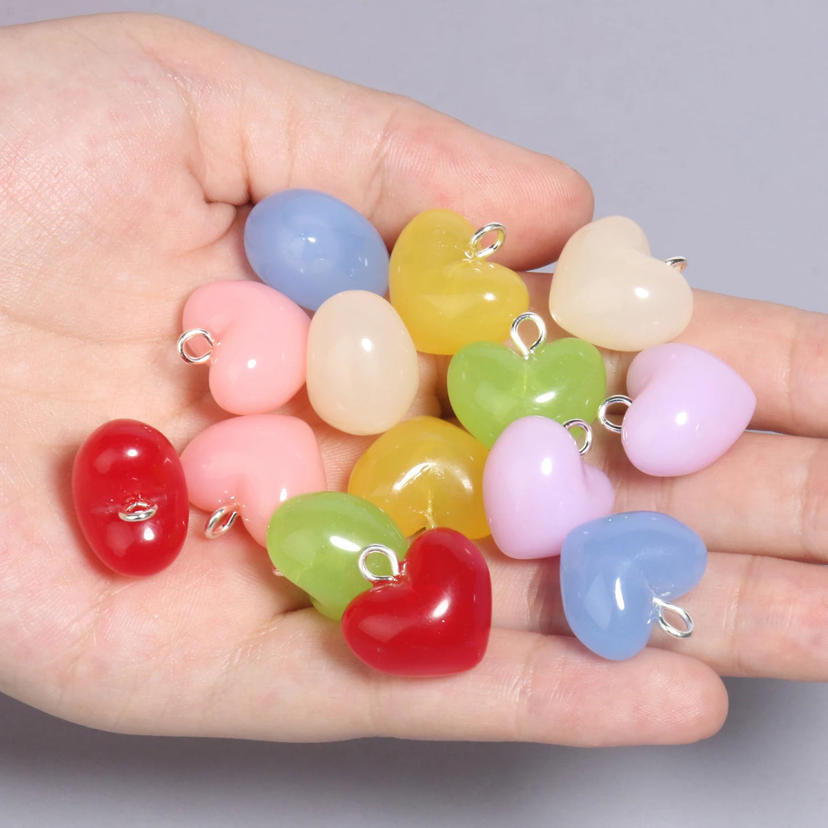 Resin Star Charms Candy Color DIY Jewelry Pendants – 10pcs