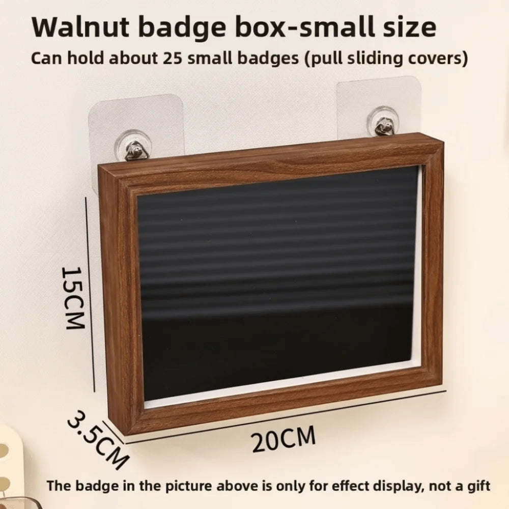 Wall-Mounted Badge & Brooch Display Frame | Felt Board Storage