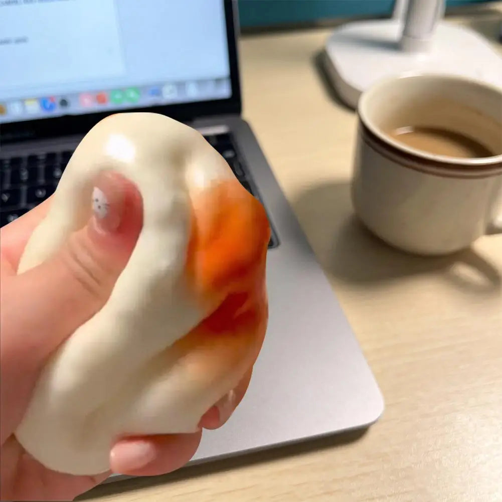 Honey Bread Squishy ASMR Sensory Ball – Soft Rubber Fidget Toy