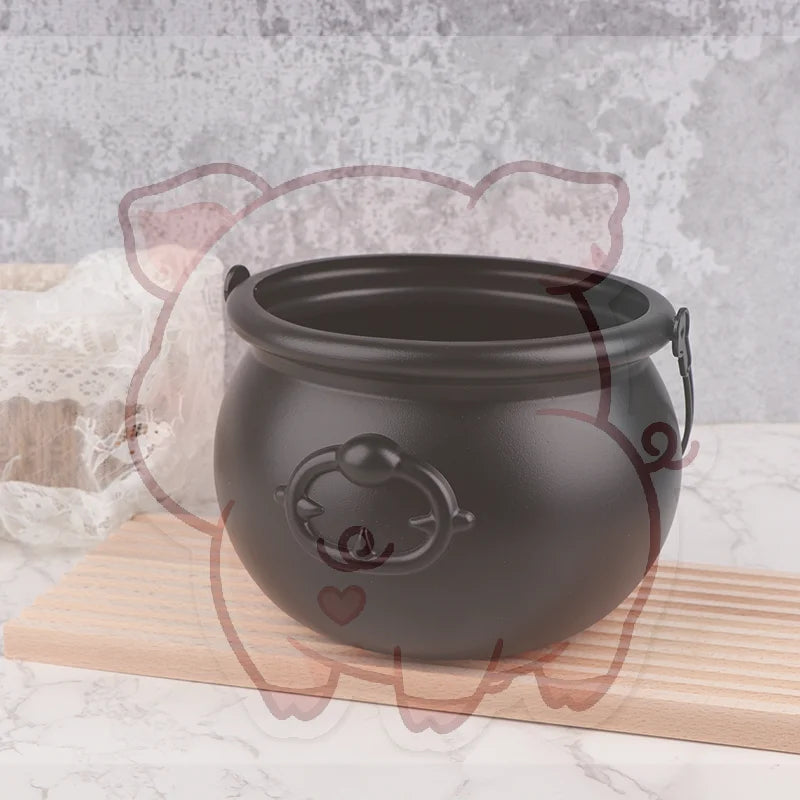 Large Wizard Cauldron Candy Holder – Halloween Table Décor