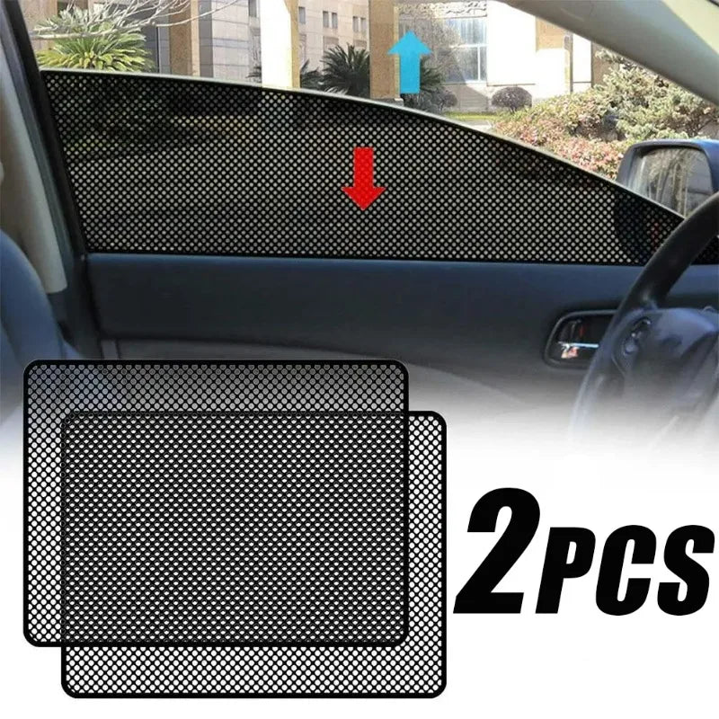 2-Pack Anti-UV Car Window Sunshade Static Cling Film 42×36cm
