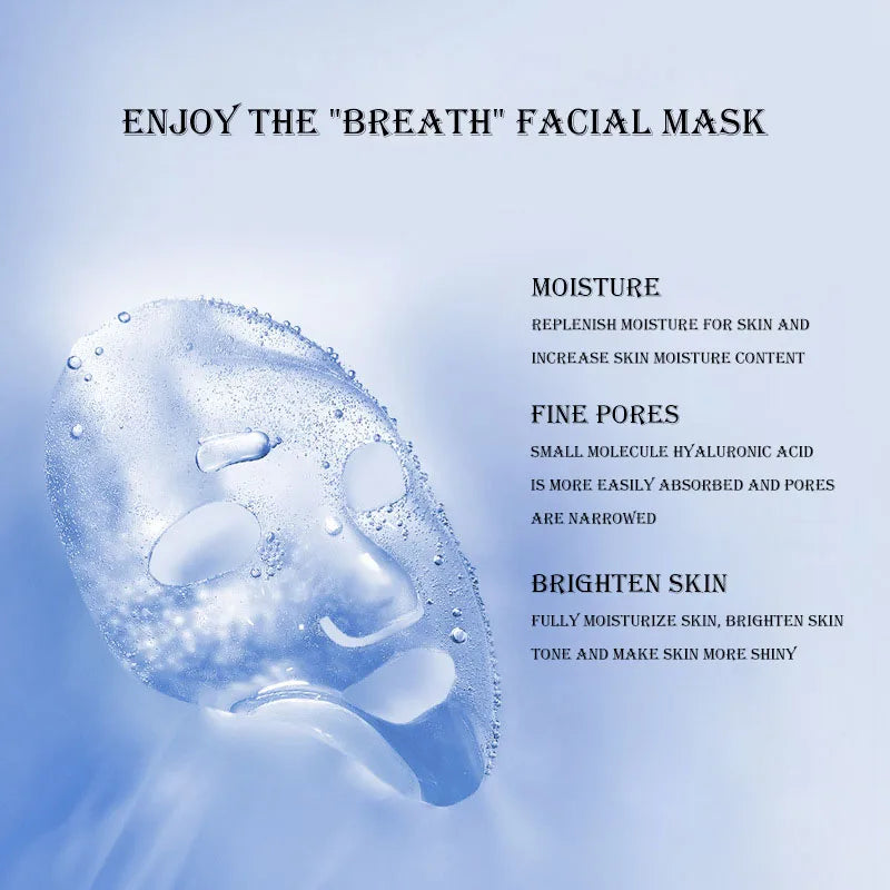 10-Pack Hyaluronic Acid & Niacinamide Sheet Face Masks