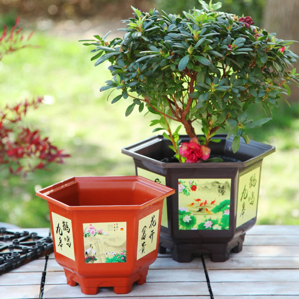 Large Hydroponic Planter Pot – Thickened Resin Plastic 9.84"