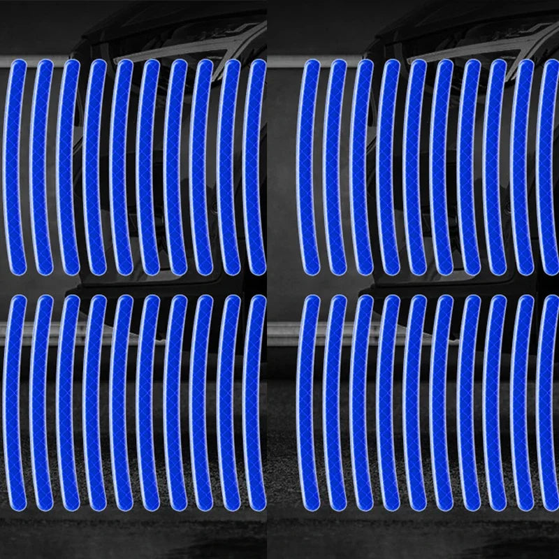 Wheel Rim Reflective Stickers – Car Bike Motorcycle 20/40Pcs