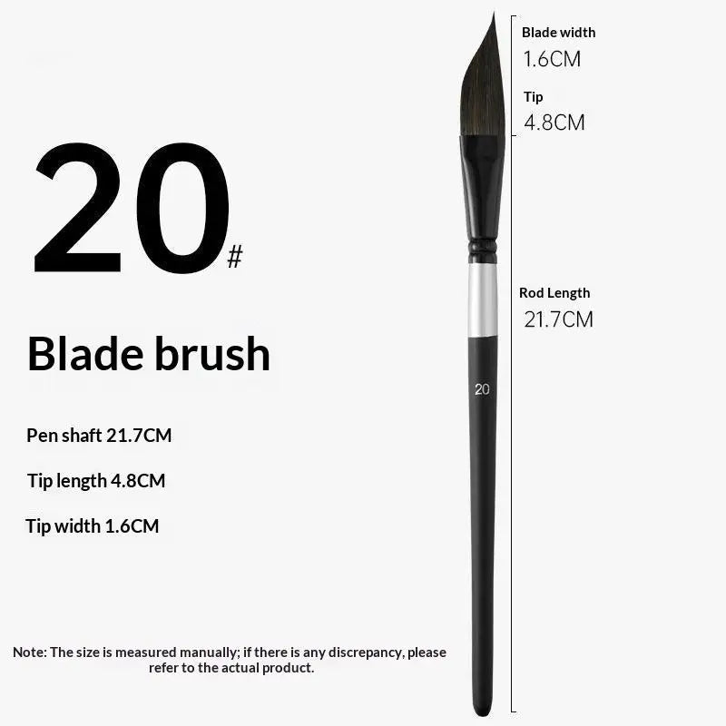 Knife-Shaped Watercolor Paint Brushes – Nylon Hair Art Set